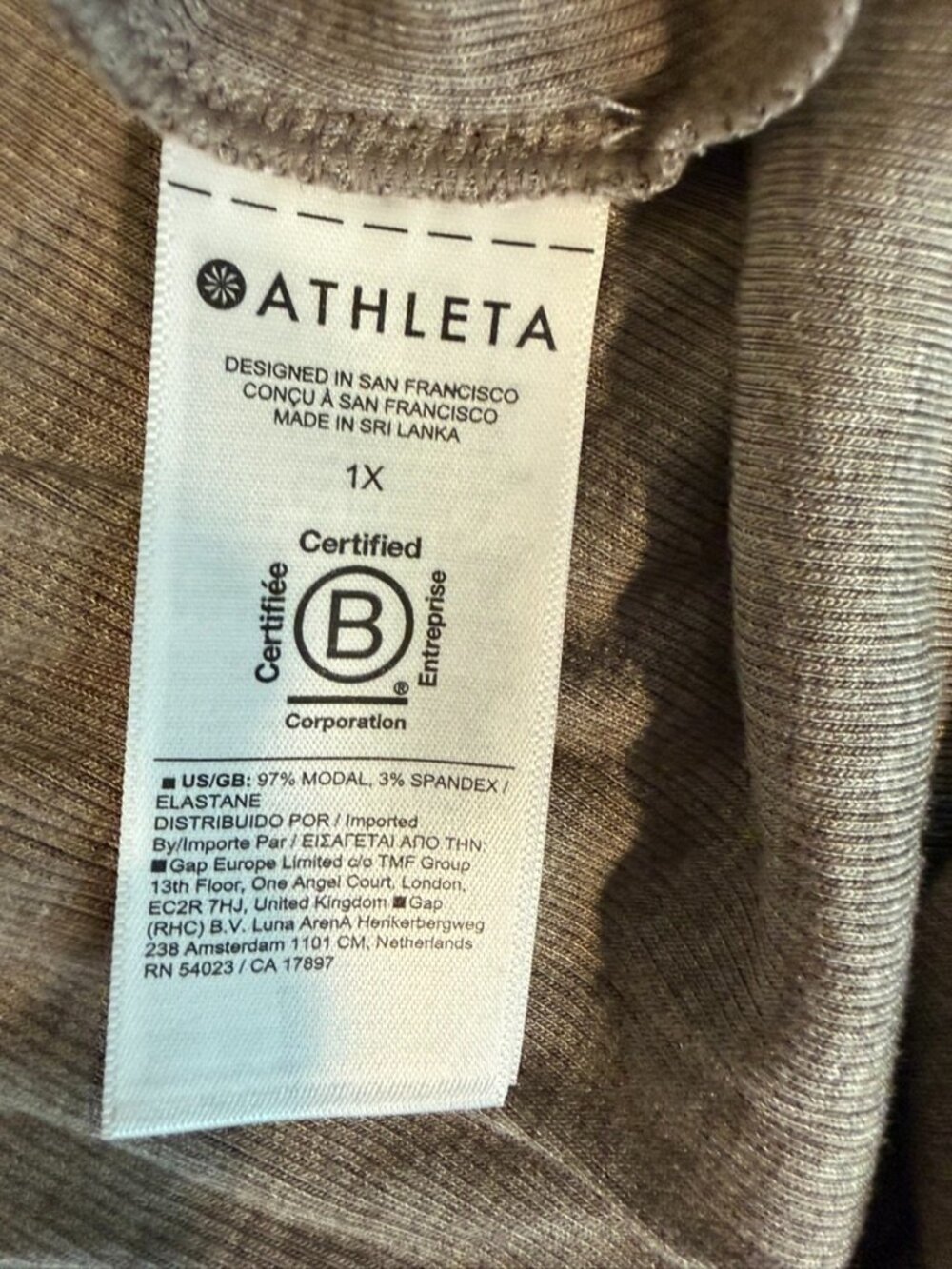 Athleta With Ease Ribbed Tee - Picture 4 of 4